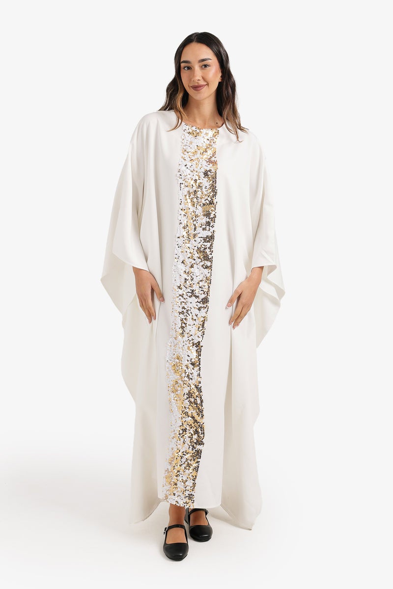 Carina عباءة بحواف لامعة - Image 1